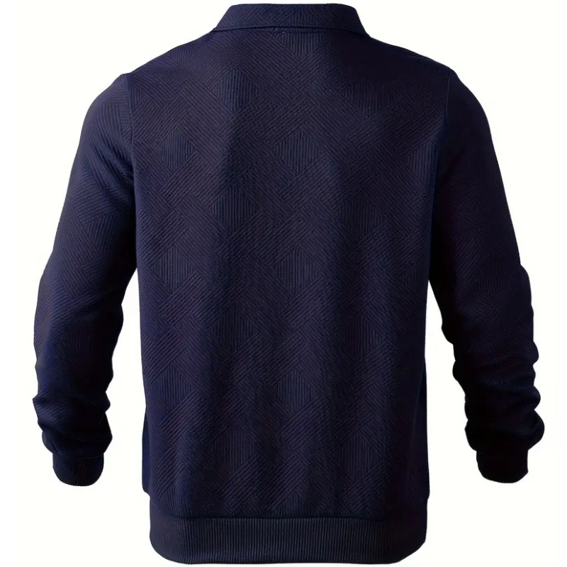 Walter™ | Jersey vintage con cremallera y diseño geométrico