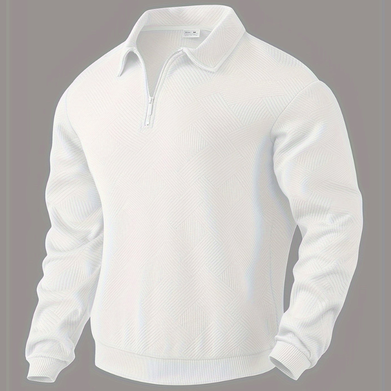 Walter™ | Jersey vintage con cremallera y diseño geométrico