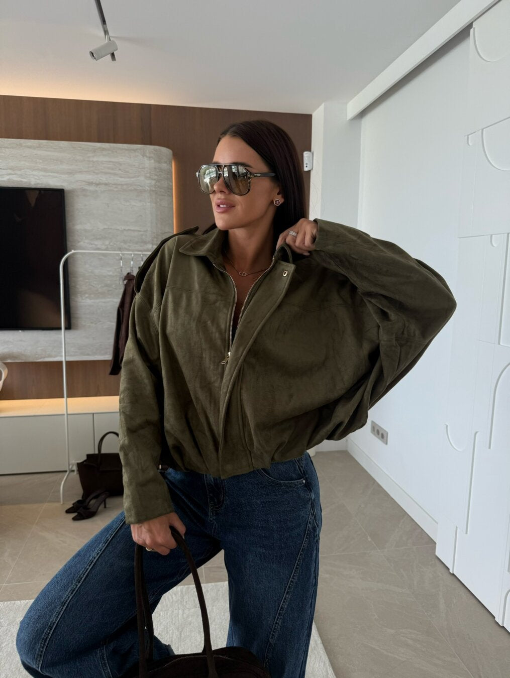 Verdura™ | Suede Bomber Jacket