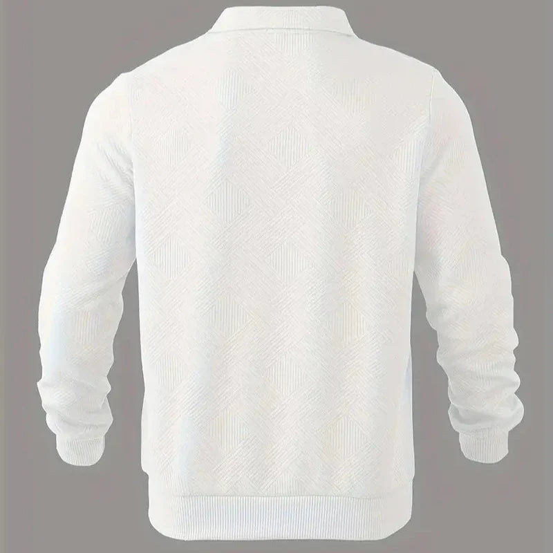 Walter™ | Jersey vintage con cremallera y diseño geométrico