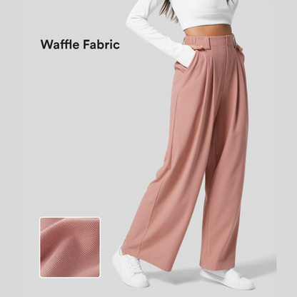 Lumin Flex™ | Pantalones de cintura alta con diseño de gofre