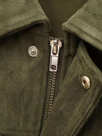 Verdura™ | Suede Bomber Jacket