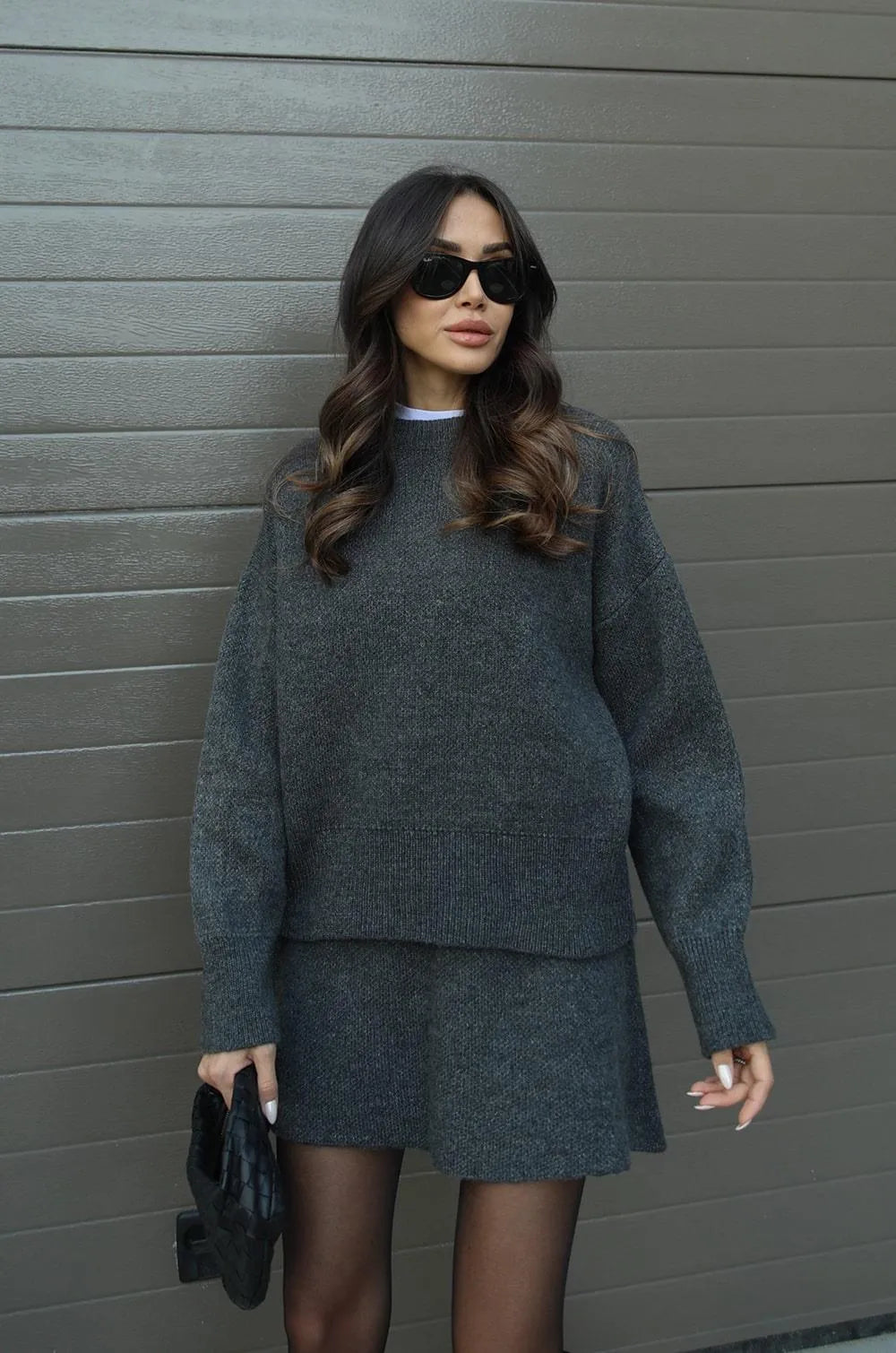 Helena™ | Knitted Skirt Suit (Top + Skirt)